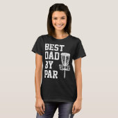 Bester Papa Par-lustiges Disc-Golf-Geschenk T-Shirt (Vorne ganz)