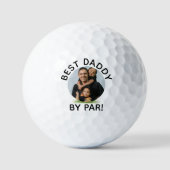 Bester Papa par mit Bild Golfball (Vorderseite)