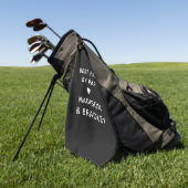 Bester Papa Par Personalisiert Name Golfhandtuch (Gras)
