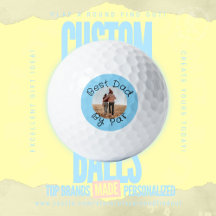 Bester Papa, Par-Persönliches Foto-Golf-Geschenk