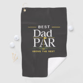 Bester Papa PAR Über dem Rest Golfhandtuch (Insitu)