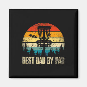 Bester Papa Par-Vintage-Disc-Golf Lustiger Vater V Magnet