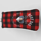 Bester Papa Par-Vorlage mit individuellem Kinderfo Golf Headcover (Vorderseite)