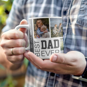 Bester Papa personalisierte Fotos Kaffeetasse