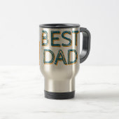 Bester Papa personalisierter Reisebecher (VorderseiteRechts)
