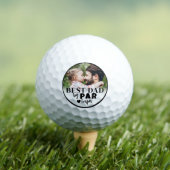 Bester Papa Personalisiertes Foto Golfball (Insitu T-Shirt)