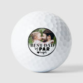 Bester Papa Personalisiertes Foto Golfball (Vorderseite)