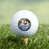 Bester Papa Personalisiertes Foto Golfball (Insitu T-Shirt)