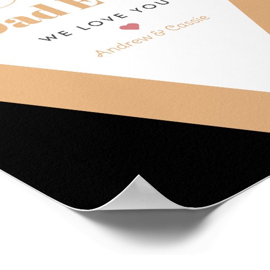 Bester Papa Poster (Ecke)