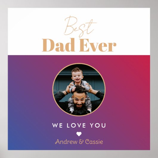 Bester Papa Poster (Vorne)