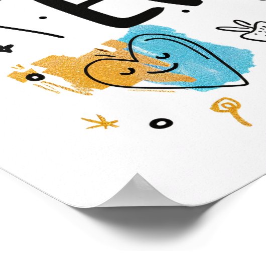 Bester Papa Poster (Ecke)