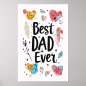 Bester Papa Poster (Vorne)
