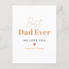 Bester Papa Postkarte