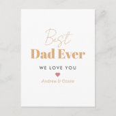 Bester Papa Postkarte (Vorderseite)