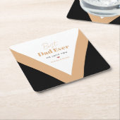 Bester Papa Rechteckiger Pappuntersetzer (angewinkelt)