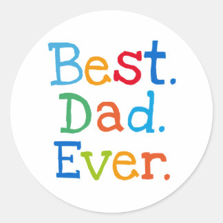 Bester Papa Runder Aufkleber