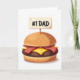 Bester Papa Sandwich Kunstkarte Karte