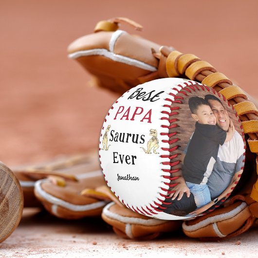 Bester Papa Saurus überhaupt Personalisierte Fotos Baseball