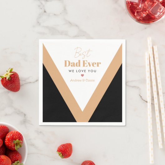 Bester Papa Serviette (Beispiel)