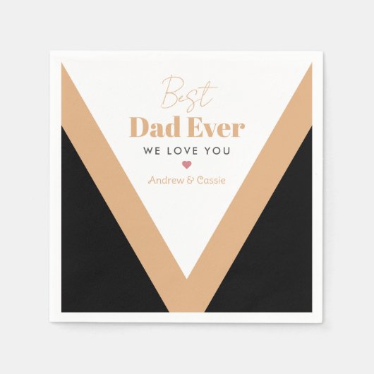 Bester Papa Serviette (Vorderseite)