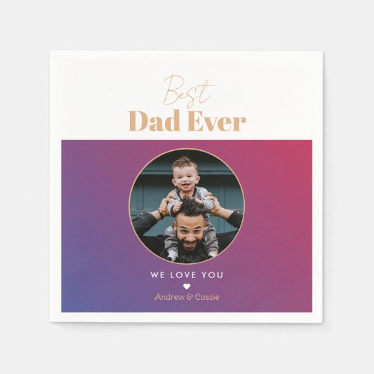 Bester Papa Serviette (Vorderseite)