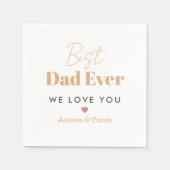 Bester Papa Serviette (Vorderseite)