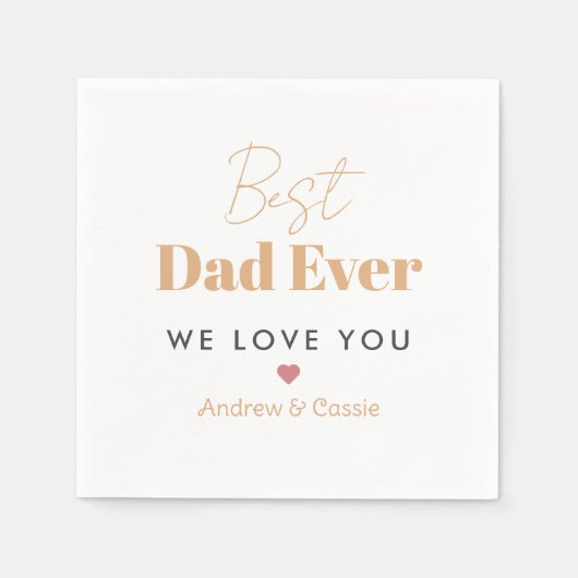 Bester Papa Serviette (Vorderseite)