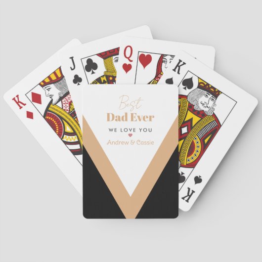 Bester Papa Spielkarten (Rückseite)