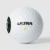 Bester Papa Tee Rex Benutzerfoto Kinder Namen Golfball (Logo)
