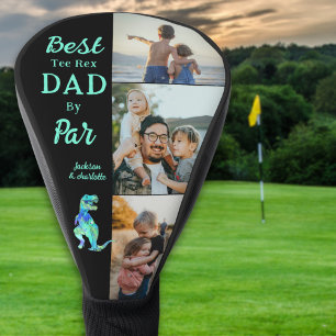 Bester Papa Tee Rex Durch Par 3 Foto-Collage Golf Headcover