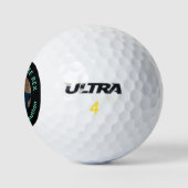 Bester Papa Tee Rex Kinderfoto Golfball (Logo)