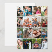 Bester Papa überhaupt 16 Foto-Collage Personalisie (Vorne/Hinten)