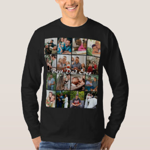 Bester Papa überhaupt 16 Foto-Collage Personalisie T-Shirt