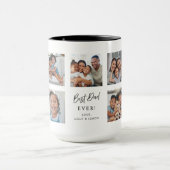 Bester Papa überhaupt Benutzerdefinierte 7-Bilder- Tasse (Zentrum)