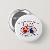 Bester Papa überhaupt Button (Vorne & Hinten)