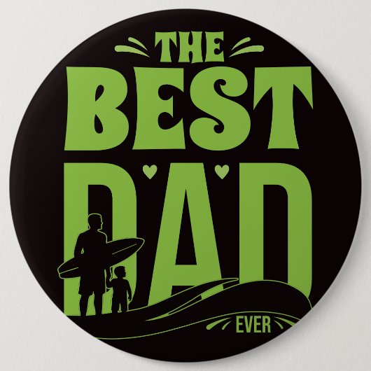 Bester Papa überhaupt Button (Vorderseite)