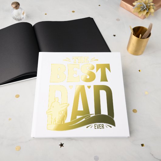 Bester Papa überhaupt Gästebuch (Vorderseite Offen)