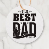 Bester Papa überhaupt Geschenkanhänger (Rückseite)