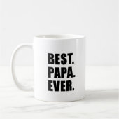 Bester Papa überhaupt großväterlich Kaffeetasse (Links)