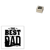 Bester Papa überhaupt Gummistempel (Stempel)
