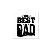 Bester Papa überhaupt Gummistempel (Prägung)