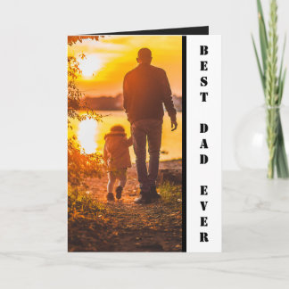 Bester Papa überhaupt Individuelle Foto Vatertagsg Karte