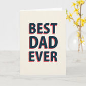 Bester Papa überhaupt Offset-Typ Karte (Gelbe Blume)