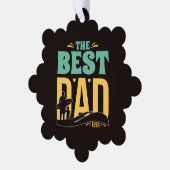 Bester Papa überhaupt Ornament Karte (Linke Ecke)
