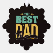 Bester Papa überhaupt Ornament Karte (Rückseite)
