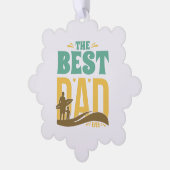 Bester Papa überhaupt Ornament Karte (Linke Ecke)