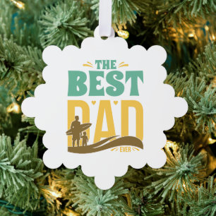 Bester Papa überhaupt Ornament Karte