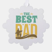 Bester Papa überhaupt Ornament Karte (Vorderseite)