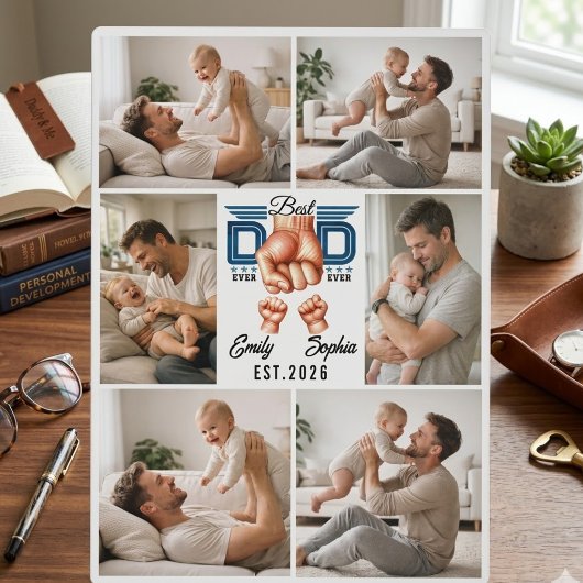 Bester Papa überhaupt Personalisiert | Benutzerdef Fotoplatte