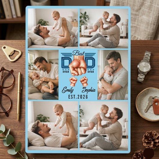 Bester Papa überhaupt Personalisiert | Benutzerdef Fotoplatte